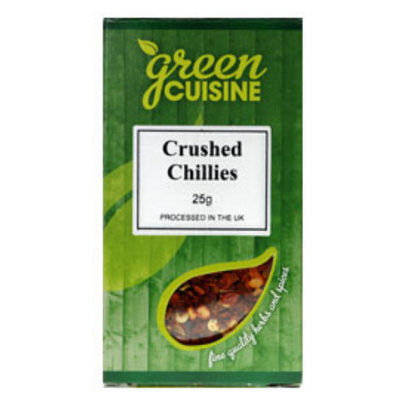 Green Cuisine Crushed Chillies 25g